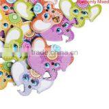 Wood Sewing Buttons Scrapbooking 2 Holes Elephant Head At Random thumbnail-1