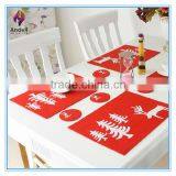 Eco-friendly Disposable Laser Cut Felt Christmas Placemat thumbnail-1