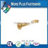 Made in Taiwan High Quality Stainless Steel Phillips Head Brass Self Tapping Screw thumbnail-2