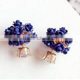 Ball-flower Fashion Diamond Stone Jewelry Stud Earrings thumbnail-5
