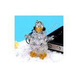 Diy 3d Beaded Penguin 4mm Crystal Bicone Beads Animal Charm thumbnail-3