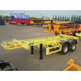 3 Axles 20 Foot Container Skeletal Semi Trailer thumbnail-2