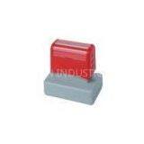 Dual Foam and Rectangle Pre Inked Stamps, Bank Deposit Stamps, College Stamp With Red Handle thumbnail-1