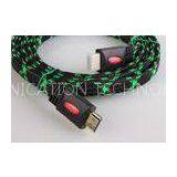 Gold Plated Flat Yellow 3D HDMI Cables 1.5m Support 1080p 3d Ethernet