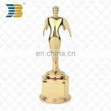 Custom Design Mini Oscar Gold Metal Toy Trophy for Children