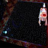 White Starlit Dance Floor With LED Curtain Backdrop for Wedding thumbnail-4