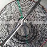 30x60cm Black Commercial Spring Trap Collapsible PE Plastic Coated Wire Lobster Trap Fish Traps thumbnail-3