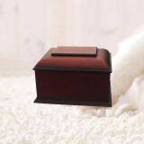 Rich Cherry Wooden Traditional Pet Funeral Cremation Ashes Urn Casket Box thumbnail-1