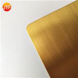 JYFQ-008 316 4x8 GOLD hairline decorative stainless steel plate