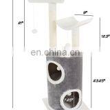 Floor to Ceiling Cat Tree Popular Plush Wooden Cat Scratcher Tree Cheap Cat Tree thumbnail-3