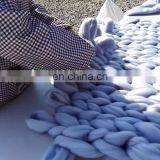 in Stock Super Chunky 100% Merino Wool Giant Yarn Throw Blanket With OEKO