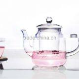 Handmade 800ml Glass Teapot With Infuser,double Walled Glass Teapot