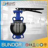 Water oil gas OEM factory PN16 PN10 1 2 3 4 inch 1.6Mpa ANSI Class150 lever handle worm gear wafer flangetype butterfly valve