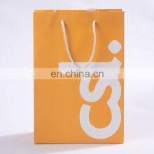 Orange Paper Bag High Environmental Protection Orange Kraft Paper Bag For Clothing Packaging