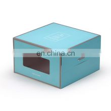 paper boxes with clear window front,take away food paper box,birthday cake packaging box