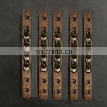 Wine Rack Wooden Over the Wall Hanging Shelf With Holes thumbnail-3