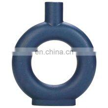 Nordic Ceramic Candle Holders Ins Creative White Flower Arrangements Donut Ceramic Vase For Home Decor Interior Decoration thumbnail-5