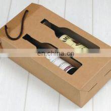 Red Wine Glass Box 2/3/6 Bottle Packaging Gift Beer Carton Custom Luxury Shipping Paper Cardboard Wine Box thumbnail-3