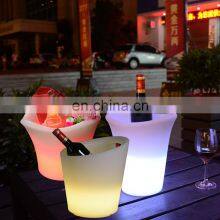 RGBW Colors Battery Square Ice Bucket Led Party Rental PE Plastic Glow Club Beer Tray Cocktail LED Lighted Drink Holder Audio thumbnail-2