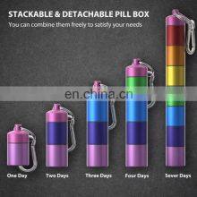 Pinbo Whosale Colorful 7 Day Pill Organizer Portable Weekly Pill Case thumbnail-5