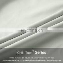 Unisex Cooling Fabric Sun Protection Custom Logo Cycling Arm Ice Sleeves With Thumb Hole thumbnail-2