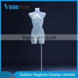 Half Body Transparent Fiberglass Female Torso Mannequin thumbnail-1