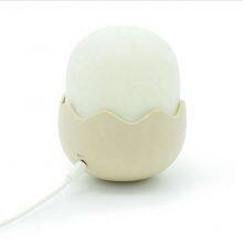 Dropshipping Eggshell Chicken Emotion Silicone Night Light LED Charging Intelligent Induction Children's Bedside Lamp thumbnail-4