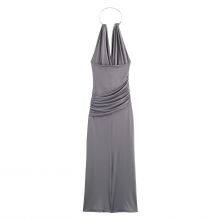 2025 New Fashionable Elegant Women's Dress With Jewelled Collar thumbnail-3