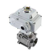 Stainless Steel Electric Three Piece Ball Valve thumbnail-1