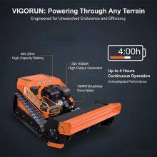 Factory Direct EPA Remote Control Mower 800mm Cutting Width 40° Slope RC Multitasker for Orchard Embankment thumbnail-1