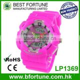 LP1369 China digital movement plasyic band 3atm water resistant alarm watch