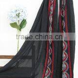 New Design Maxi Long Soft Viscose Embroidery Women Muslim Scarf thumbnail-6