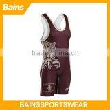 New Design Sublimation Sexy Womens Wrestling Singlet/wrestling Clothing thumbnail-1