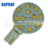 Round 12V DC LED T10 W5W Car Led Auto Bulb With CE RoHS