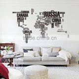 ALFOREVER XL Size English Country Name Decals,all of the World Country Name Sticker,