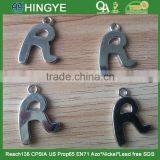 2015 New Arrive Letter R Shape Zinc Alloy Material Metal Badges in Silver High Gloss NF -- Z1518 thumbnail-1