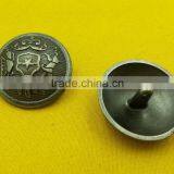25mm Lion Head Logo Metal Shank Button For Coats -- MJ3695 thumbnail-2