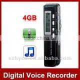 4GB Multi-function LCD USB Digital Audio Recorder MP3 Player Speaker Recorder
