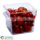 Clear plastic food disposable container 8QT microwave food container for PC airtight food container (SY-SC11D SUNRRY)