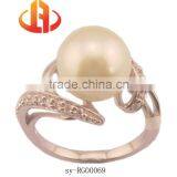 Fashion 925 Silver Latest Design Pearl Jewelry Ring thumbnail-1
