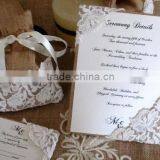 Burlap Lace Invitation