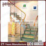 Black Exterior Through-deck Gated Spiral Stairs