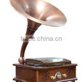 Antique Wooden Phonograph With Bluetooth Vinyl Record Player Made in China thumbnail-1