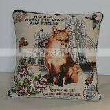 PLUS Different Design Cushion Cover, Vivid Fox Jacquard Pillow Cover thumbnail-3