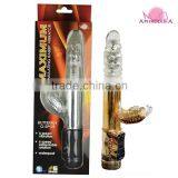 Butterfly Dildo Sex Toy Dick Best Selling Dildo for Women UP and Down Little Butterfly Rotating Beads thumbnail-1
