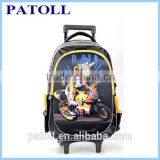 Black and Yellow Kids School Bag With Wheels thumbnail-1