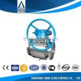 TKFM Industrial Worm Gear Full Port DN 50-1000 Flange RF RTJ Metal Seated Ball Valve