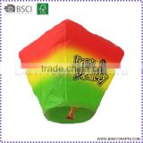 Colourful Fire Resistant chinese sky lanterns party flying wedding wishing lamp                        
                                                Quality Choice