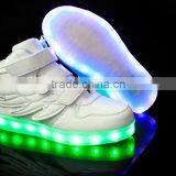 Factory Price Style Colorful USB 7 Light Color Luminous led kids shoes