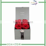 Romantic square wedding gift chocolate boxes for roses packaging                        
                                                                                Supplier's Choice